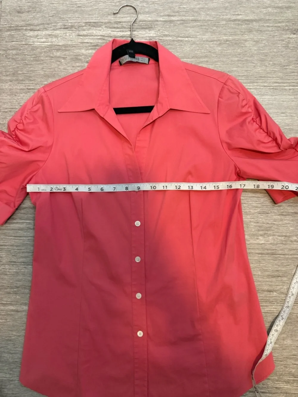 Lafayette 148 Button Down Blouse Puff Sleeve Workwear Preppy Career Top Size 6 - Picture 4 of 6